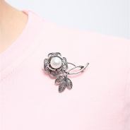 Брошь из Серебра 925 Приволжский ювелир арт. 133022-ZM07, Оксид.