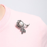 Брошь из Серебра 925 Приволжский ювелир арт. 133022-ZM07, Оксид.