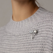 Брошь из Серебра 925 Приволжский ювелир арт. 133022-ZM07, Оксид.