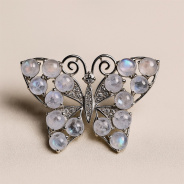 Брошь из Серебра 925 Приволжский ювелир арт. 171853-FA11LN, Родирование.