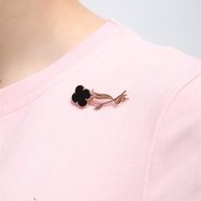 Брошь из Серебра 925 Приволжский ювелир арт. 192834-ON, Золочение в два слоя.