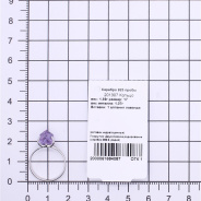 Кольцо из Серебра 925 Приволжский ювелир арт. 201307-FA31, Родирование.