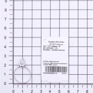 Кольцо из Серебра 925 Приволжский ювелир арт. 201307-FA36, Родирование.