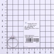 Кольцо из Серебра 925 Приволжский ювелир арт. 201600-FA11FA46, Родирование.