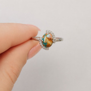 Кольцо из Серебра 925 Приволжский ювелир арт. 201720-FA11UB, Родирование.