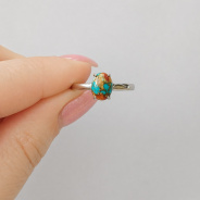 Кольцо из Серебра 925 Приволжский ювелир арт. 201725-UB, Родирование.