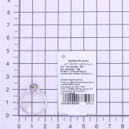 Кольцо из Серебра 925 Приволжский ювелир арт. 201726-FA11UB, Родирование.
