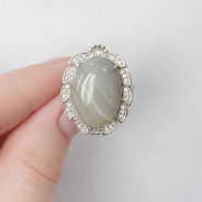 Кольцо из Серебра 925 Приволжский ювелир арт. 201813-BAFA11, Родирование.