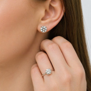 Кольцо из Серебра 925 Приволжский ювелир арт. 201861-MS75, Родирование.