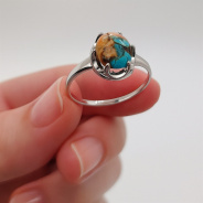 Кольцо из Серебра 925 Приволжский ювелир арт. 201870-UB, Родирование.