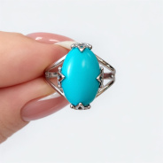 Кольцо из Серебра 925 Приволжский ювелир арт. 201876-BZ, Родирование.