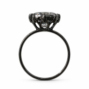 Кольцо из Серебра 925 Приволжский ювелир арт. 204364-FA11, чёрный оксид.