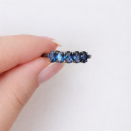 Кольцо из Серебра 925 Приволжский ювелир арт. 204583-NK59, чёрный оксид.