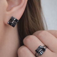 Кольцо из Серебра 925 Приволжский ювелир арт. 204622-FA11FA73, Платинирование.