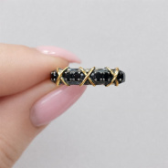 Кольцо из Серебра 925 Приволжский ювелир арт. 207816-SH73, золочение + оксид.