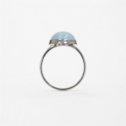 Кольцо из Серебра 925 Приволжский ювелир арт. 211057-AQ, Родирование.