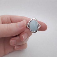 Кольцо из Серебра 925 Приволжский ювелир арт. 211145-AQ, Родирование.