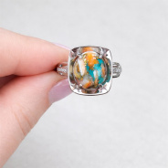 Кольцо из Серебра 925 Приволжский ювелир арт. 211147-FA11UB15, Родирование.