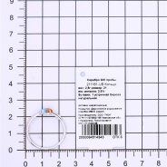 Кольцо из Серебра 925 Приволжский ювелир арт. 211161-UB, Родирование.