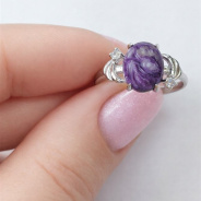 Кольцо из Серебра 925 Приволжский ювелир арт. 211166-CHFA11, Родирование.