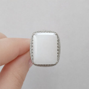 Кольцо из Серебра 925 Приволжский ювелир арт. 211217-NF07, Родирование.