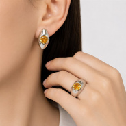 Кольцо из Серебра 925 Приволжский ювелир арт. 211407-CT20, Родирование.