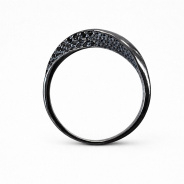 Кольцо из Серебра 925 Приволжский ювелир арт. 214028-SH73, чёрный оксид.