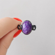 Кольцо из Серебра 925 Приволжский ювелир арт. 214163-CH, чёрный оксид.