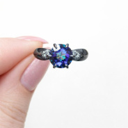 Кольцо из Серебра 925 Приволжский ювелир арт. 214230-FA11GH10, чёрный оксид.