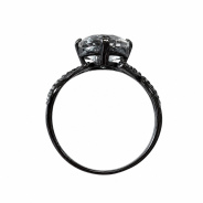 Кольцо из Серебра 925 Приволжский ювелир арт. 214269-FA11GH, чёрный оксид.