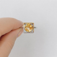 Кольцо из Серебра 925 Приволжский ювелир арт. 216397-CT20, Родирование + золочение.