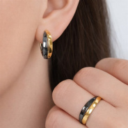 Кольцо из Серебра 925 Приволжский ювелир арт. 217123, золочение + оксид.