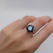 Кольцо из Серебра 925 Приволжский ювелир арт. 231399-GH10, Родирование.