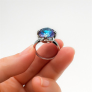 Кольцо из Серебра 925 Приволжский ювелир арт. 231399-GH10, Родирование.