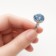 Кольцо из Серебра 925 Приволжский ювелир арт. 231399-GH55, Родирование.