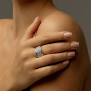 Кольцо из Серебра 925 Приволжский ювелир арт. 231680-FA11, Родирование.