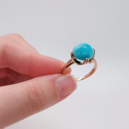 Кольцо из Серебра 925 Приволжский ювелир арт. 232399-AZ, Золочение в два слоя.