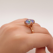 Кольцо из Серебра 925 Приволжский ювелир арт. 232399-FA36, Золочение в два слоя.