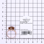 Кольцо из Серебра 925 Приволжский ювелир арт. 232399-FA58, Золочение в два слоя.