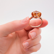 Кольцо из Серебра 925 Приволжский ювелир арт. 232399-FA58, Золочение в два слоя.