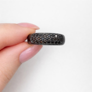 Кольцо из Серебра 925 Приволжский ювелир арт. 234757-SH73, чёрный оксид.