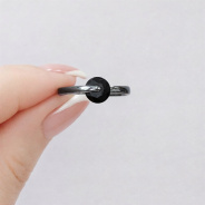 Кольцо из Серебра 925 Приволжский ювелир арт. 244706-FA73, чёрный оксид.