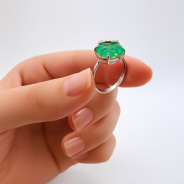 Кольцо из Серебра 925 Приволжский ювелир арт. 251067-FA35, Родирование.