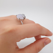 Кольцо из Серебра 925 Приволжский ювелир арт. 251067-FA96, Родирование.