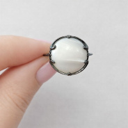 Кольцо из Серебра 925 Приволжский ювелир арт. 254208-PM07, чёрный оксид.