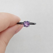 Кольцо из Серебра 925 Приволжский ювелир арт. 254375-AM56, чёрный оксид.