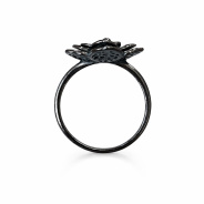 Кольцо из Серебра 925 Приволжский ювелир арт. 254452, чёрный оксид.