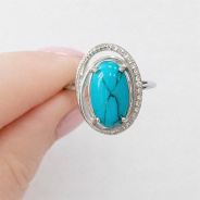 Кольцо из Серебра 925 Приволжский ювелир арт. 261014-BZFA11, Родирование.