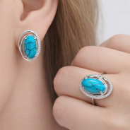 Кольцо из Серебра 925 Приволжский ювелир арт. 261014-BZFA11, Родирование.