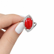 Кольцо из Серебра 925 Приволжский ювелир арт. 261183-FA11KR, Родирование.
